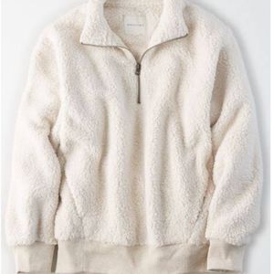 Fuzzy Sherpa Sweat Shirt |American Eagle Outfiters